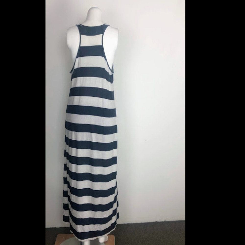 Ralph Lauren Denim & Supply Navy Ivory Stripe Maxi - Picture 5 of 6